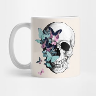 Skull and butterflies, sugar skulls and butterfly Mug